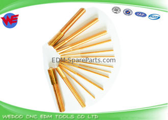 EDM durable que rosca el hilo del cobre de los electrodos M8 que golpea ligeramente longitud total de 70 milímetros