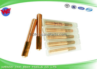 forma cónica material del hilo del cobre M12 del electrodo del cobre de la longitud de 80m m para la máquina del CNC EDM