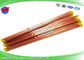 Los tubos de cobre amarillo modificados para requisitos particulares de EDM revisten piezas materiales de la perforación con cobre 2.3x400mmL