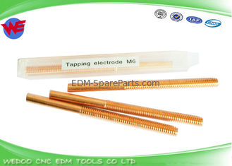 Alta precisión M6 EDM que rosca el hilo del cobre de los electrodos que golpea ligeramente la echada fina de 0.75m m