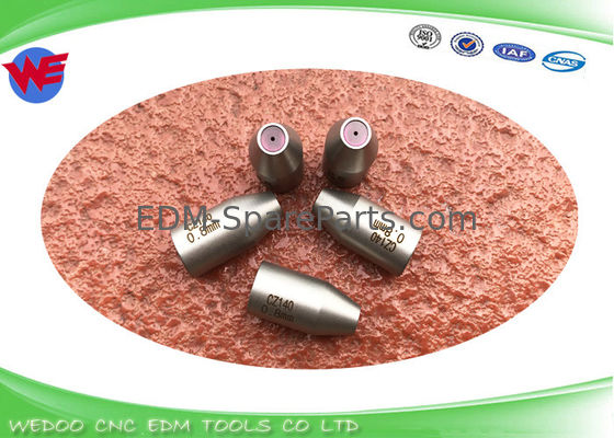 Diámetro tamaño de perforación estupendo 12*25mmL de la guía de 0.3m m - de 3.0m m EDM Ruby Drill Guide CZ140